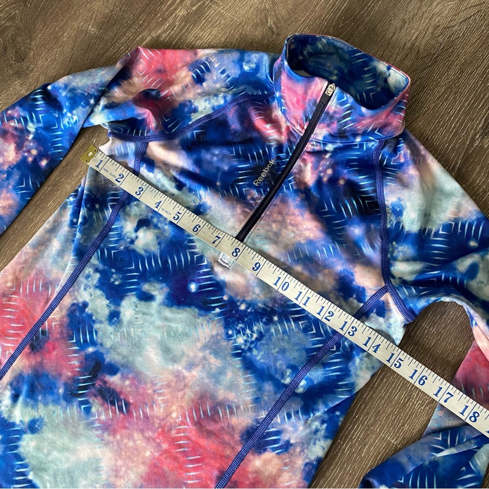 Reebok Women’s 1/4 Zip Tie Dye Athletic Top XS - Picture 8 of 13